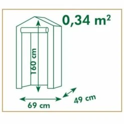 LES TENDANCES Nature Serre 69x49x160 Cm -France Serre de jardin Soldes 2022 66897784 3