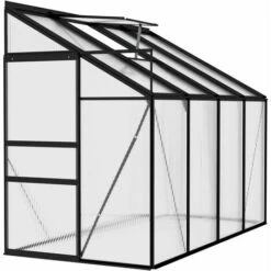 LES TENDANCES Serre Anthracite Aluminium 5,02 M³ -France Serre de jardin Soldes 2022 66897888 3