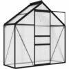 LES TENDANCES Serre Anthracite Aluminium 1,33 M² -France Serre de jardin Soldes 2022 66897889 1