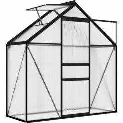 LES TENDANCES Serre Anthracite Aluminium 1,33 M² -France Serre de jardin Soldes 2022 66897889 5