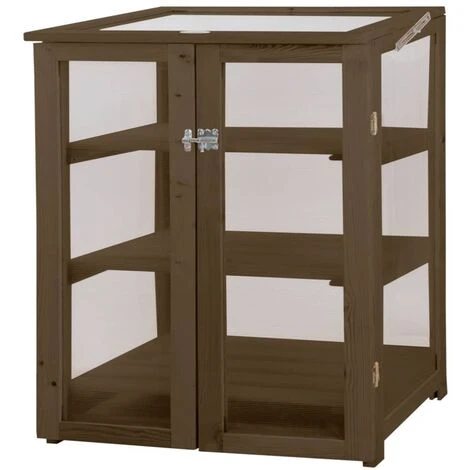 LES TENDANCES Esschert Design Serre S Marron 4 LES TENDANCES Esschert Design Serre S Marron – Image 2