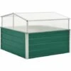 LES TENDANCES Serre Vert 100x100x77 Cm Acier Galvanisé -France Serre de jardin Soldes 2022 66916812 1