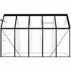 LES TENDANCES Serre Anthracite Aluminium 5,89 M² -France Serre de jardin Soldes 2022 66923632 4