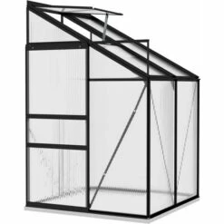 LES TENDANCES Serre Anthracite Aluminium 2,7 M³ -France Serre de jardin Soldes 2022 66923811 3