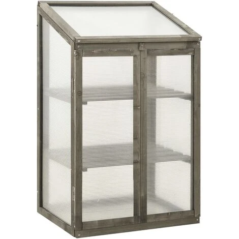 LES TENDANCES Serre 60x45x100 Cm Bois De Sapin 3 LES TENDANCES Serre 60x45x100 Cm Bois De Sapin