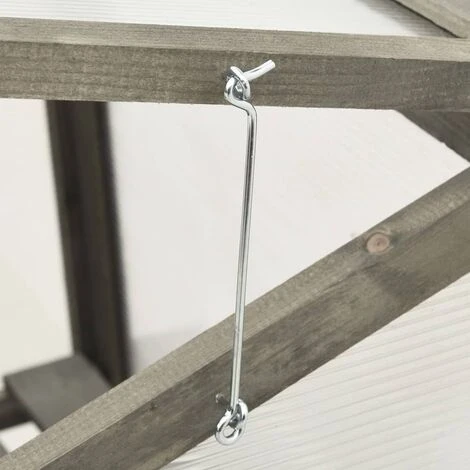 LES TENDANCES Serre 60x45x100 Cm Bois De Sapin 4 LES TENDANCES Serre 60x45x100 Cm Bois De Sapin – Image 2