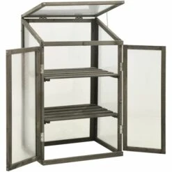 LES TENDANCES Serre 60x45x100 Cm Bois De Sapin 10 LES TENDANCES Serre 60x45x100 Cm Bois De Sapin -France Serre de jardin Soldes 2022 66924221 4