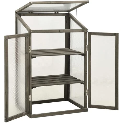 LES TENDANCES Serre 60x45x100 Cm Bois De Sapin 6 LES TENDANCES Serre 60x45x100 Cm Bois De Sapin – Image 4