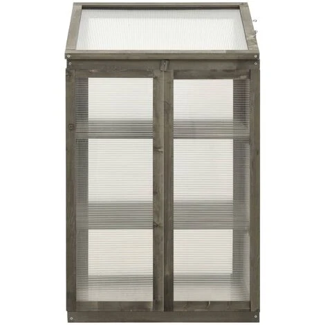 LES TENDANCES Serre 60x45x100 Cm Bois De Sapin 7 LES TENDANCES Serre 60x45x100 Cm Bois De Sapin – Image 5