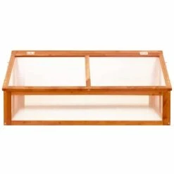 LES TENDANCES Serre Marron 114x80x50 Cm Bois De Sapin -France Serre de jardin Soldes 2022 66924245 3