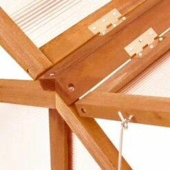 LES TENDANCES Serre Marron 114x80x50 Cm Bois De Sapin -France Serre de jardin Soldes 2022 66924245 5