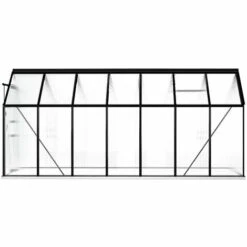 LES TENDANCES Serre Avec Cadre De Base Anthracite Aluminium 8,17 M² -France Serre de jardin Soldes 2022 66925072 4