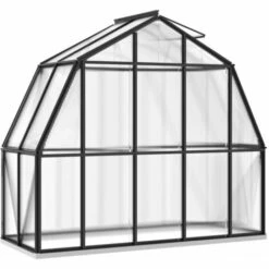 LES TENDANCES Serre Avec Cadre De Base Anthracite 3,3 M² Aluminium -France Serre de jardin Soldes 2022 66925318 5