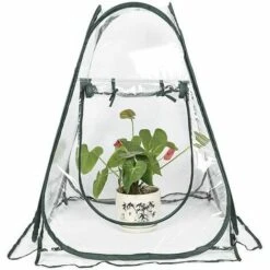Mini Serre Pop Up Grow House, Couverture De Serre Intérieure Extérieure En PVC, Petit Abri De Fleurs De Jardin Portable - 70 X 70 X 80 Cm-thsinde -France Serre de jardin Soldes 2022 66963535 2