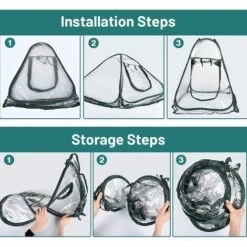 YIENJAOY Mini Serre Et Serre De Balcon, AGILITY Mini Pop Up Serre, Serre De Jardin Balcon, Mini-Tente De Serre, Serres De Culture En PVC De Intérieur Ou Extérieur, Tente Fleur Abri Pour Plantes De Jardin 70 X 70 X 80 Cm 9 YIENJAOY Mini Serre Et Serre De Balcon, AGILITY Mini Pop Up Serre, Serre De Jardin Balcon, Mini-Tente De Serre, Serres De Culture En PVC De Intérieur Ou Extérieur, Tente Fleur Abri Pour Plantes De Jardin 70 X 70 X 80 Cm -France Serre de jardin Soldes 2022 67905565 4