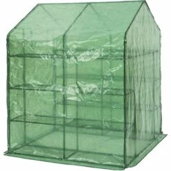 TECTAKE Serre De Jardin 2,1 M² + Bâche Armée Vert - Vert -France Serre de jardin Soldes 2022 7514191 5