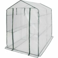 TECTAKE Serre De Jardin 2,2 M² + Bâche Armée Transparent - Blanc 8 TECTAKE Serre De Jardin 2,2 M² + Bâche Armée Transparent - Blanc -France Serre de jardin Soldes 2022 7514192 3