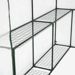 TECTAKE Serre De Jardin 2,2 M² + Bâche Armée Transparent - Blanc 10 TECTAKE Serre De Jardin 2,2 M² + Bâche Armée Transparent - Blanc -France Serre de jardin Soldes 2022 7514192 5