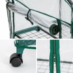 TECTAKE Serre De Jardin 0,36 M² Avec Bâche Souple Transparent - Blanc Transparent 10 TECTAKE Serre De Jardin 0,36 M² Avec Bâche Souple Transparent - Blanc Transparent -France Serre de jardin Soldes 2022 7514193 4