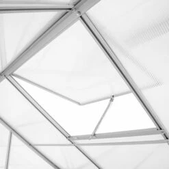 TECTAKE Serre De Jardin Polycarbonate 3,7 M² + 1 Lucarne - Blanc Transparent 11 TECTAKE Serre De Jardin Polycarbonate 3,7 M² + 1 Lucarne - Blanc Transparent -France Serre de jardin Soldes 2022 7514493 5